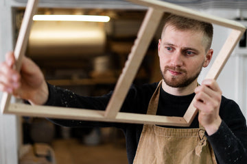 Made to measure mirrors in the process of making