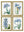 Blue Floral Illustrations Set of 4 Prints