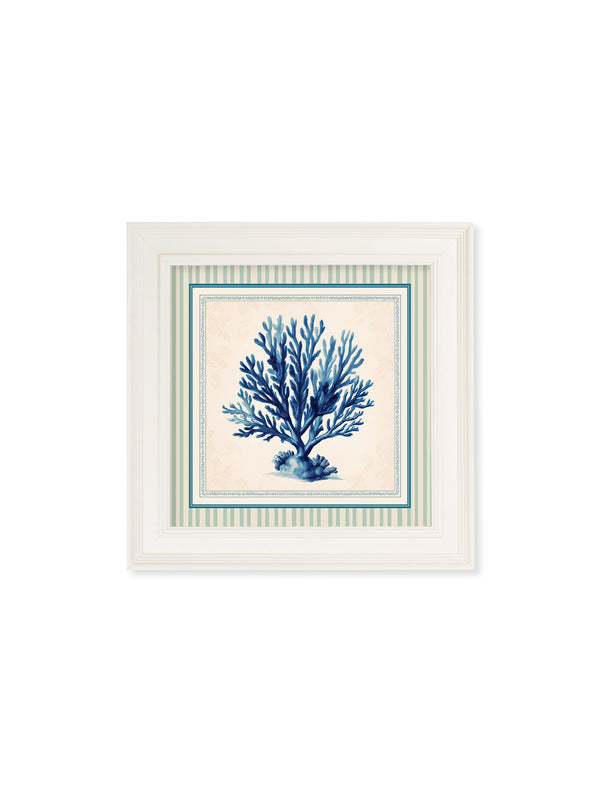 Blue Sea Coral - Cream Hurstwood Square Frame