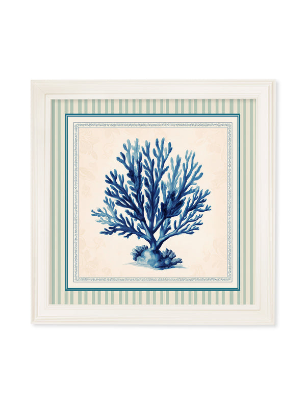 Blue Sea Coral - Cream Hurstwood Square Frame