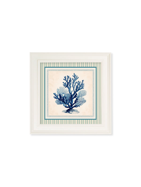 Blue Sea Coral - Cream Hurstwood Square Frame