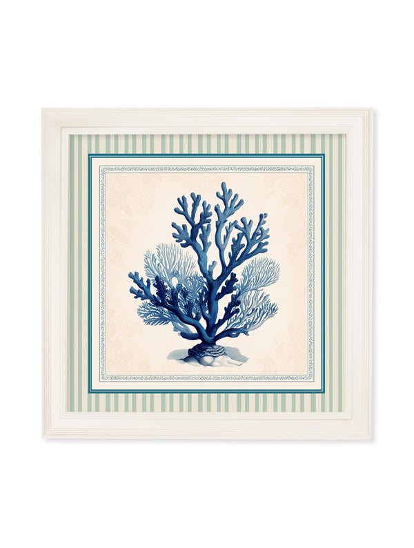 Blue Sea Coral - Cream Hurstwood Square Frame