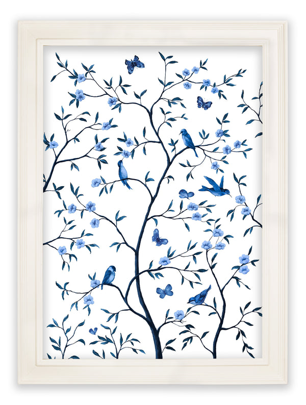 Tree of Life Blue & White Set of 2