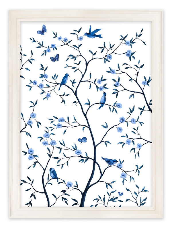 Tree of Life Blue & White Set of 2