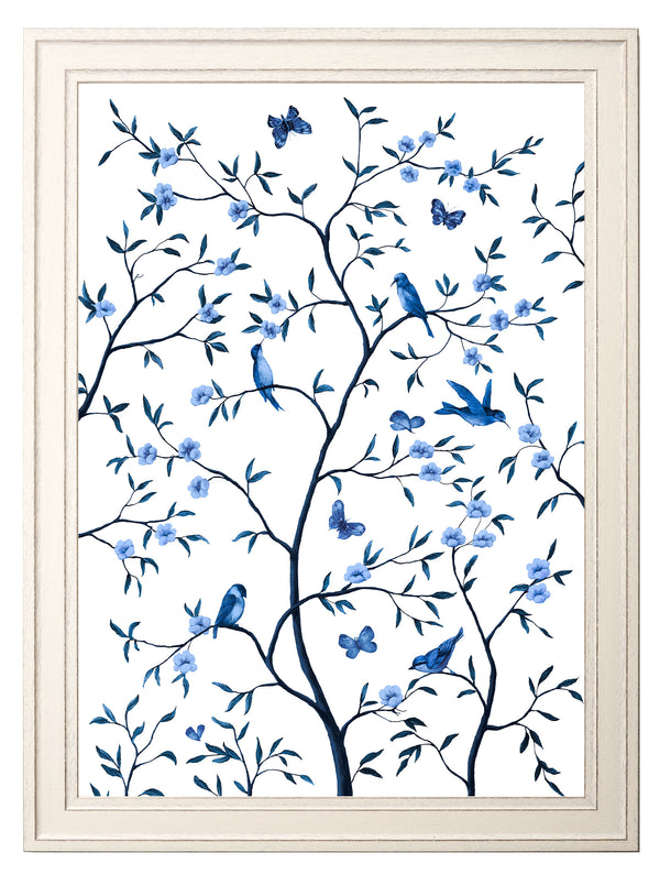 Tree of Life Blue & White Set of 2
