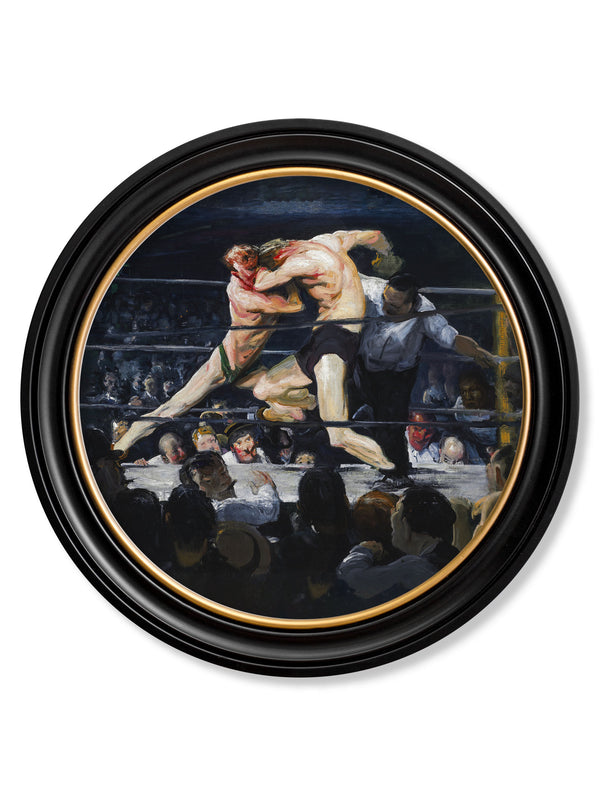 c.1900's George Bellows' Boxers - Round Frame