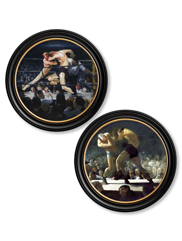 c.1900's George Bellows' Boxers - Round Frame