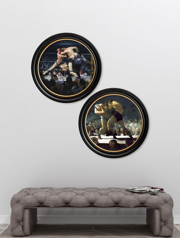 c.1900's George Bellows' Boxers - Round Frame