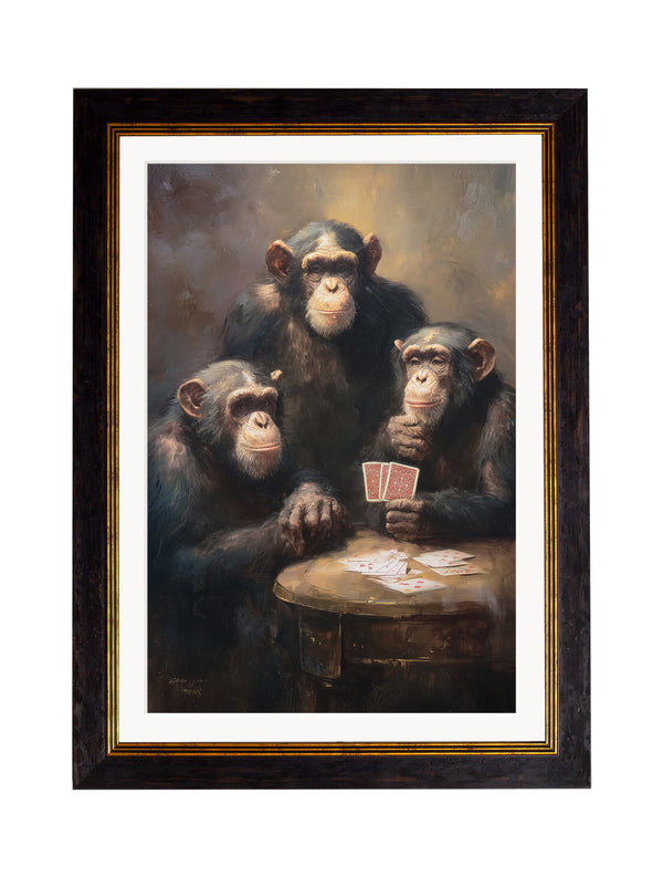 The Card-Playing Chimps - Oxford Frame