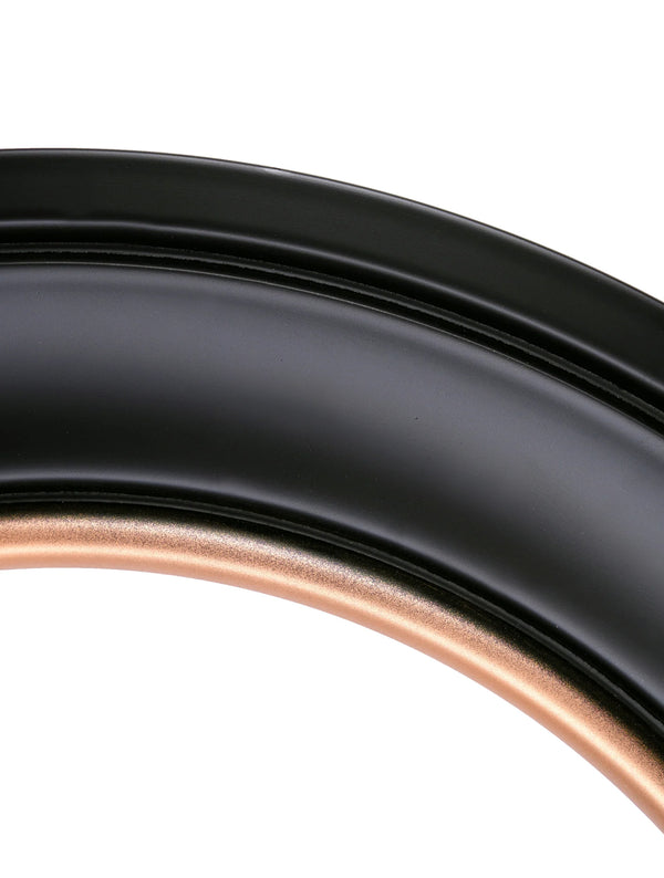 Peacocks In Saffron Garden - Oxford Round Frame