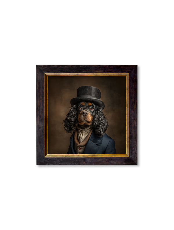 Lord Longears -  Gentleman Cocker Spaniel Oxford Square Frame