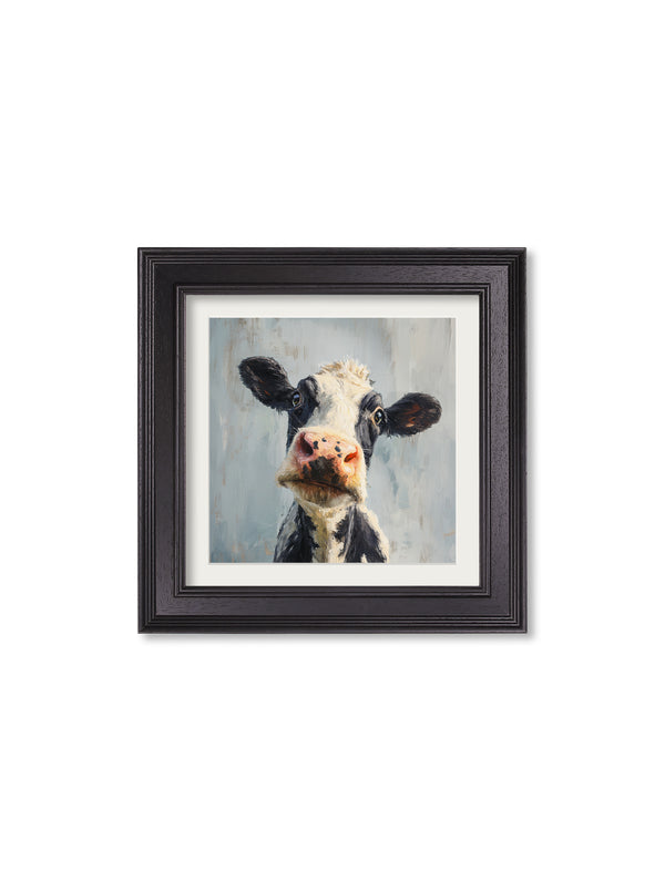 The Curious Cow - Black Hurstwood Square Frame