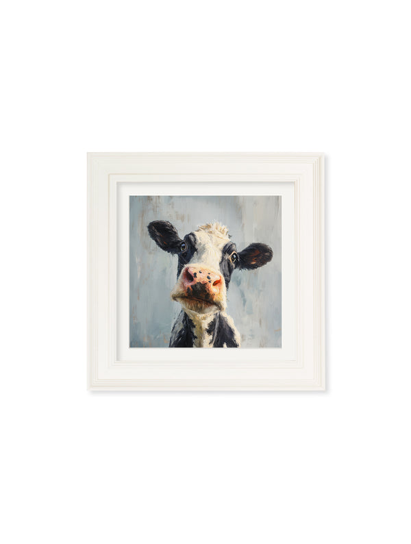 The Curious Cow - Cream Hurstwood Square Frame