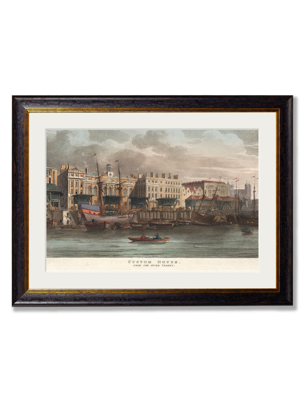 c.1808 Custom House from the River Thames