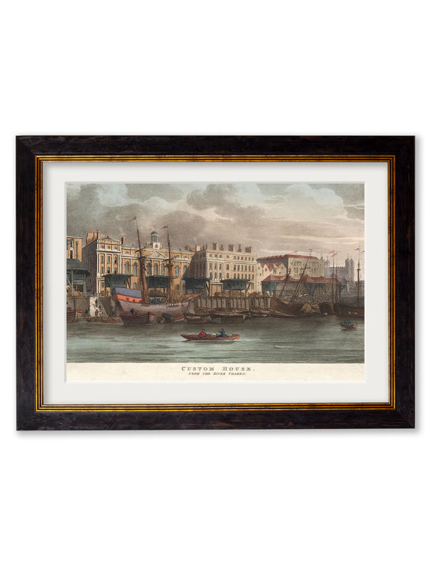 c.1808 Custom House from the River Thames