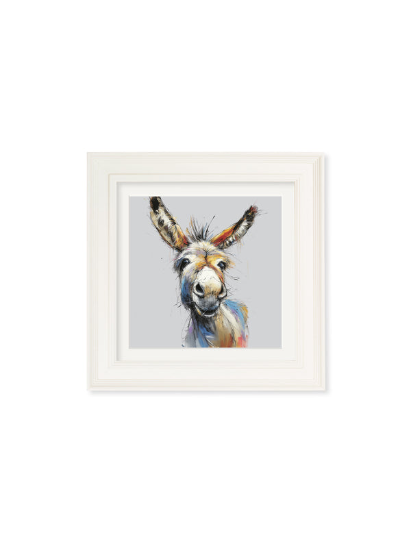 Donkey Jack & Jennet Cosy Sketch - Cream Hurstwood Square Frame
