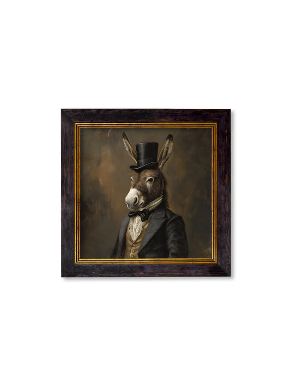 Earl of Assbury - Gentleman Donkey Oxford Square Frame