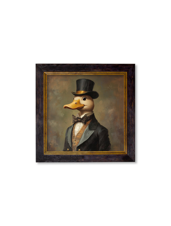 Captain Quackmore - Gentleman Duck Oxford Square Frame