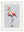 Pink Flamingo Cosy Sketch - Cream Hurstwood Frame