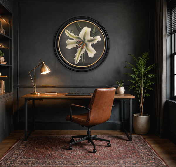 Lily by Kazumasa Ogawa - Oxford Round Frame