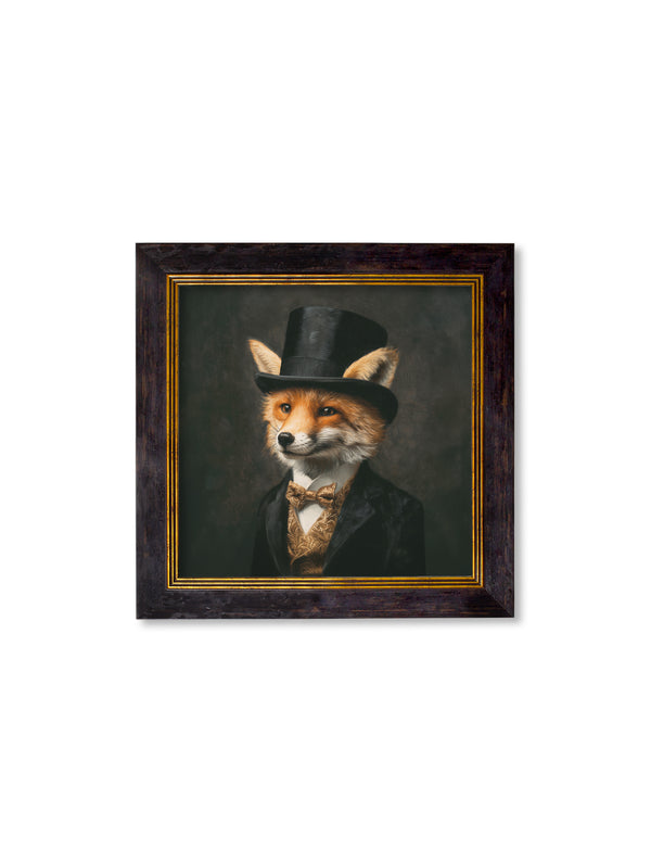 Count Foxalot - Gentleman Fox Oxford Square Frame