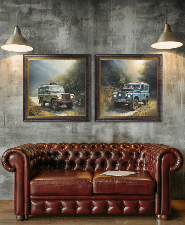 Country Track Defender Green - Oxford Square Frame