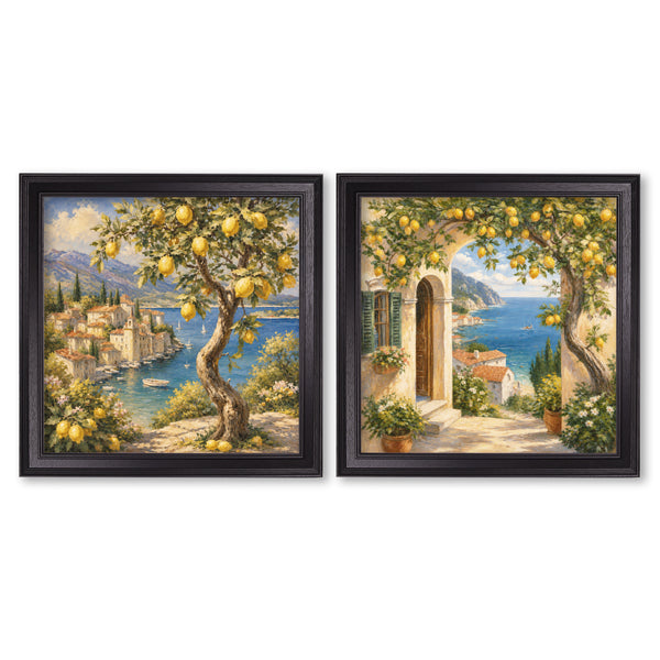 Lemon Tree Views - Black Hurstwood Square Frame