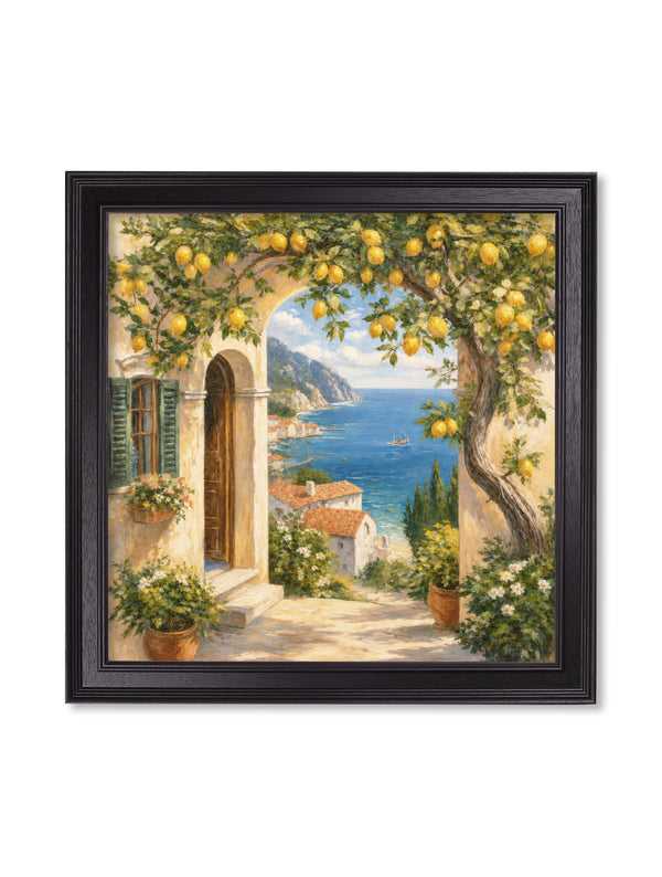 Lemon Tree Views - Black Hurstwood Square Frame