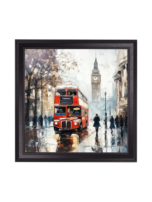 London Bus - Black Hurstwood Square Frame