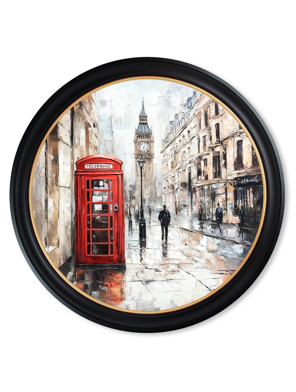 London Telephone Box - Oxford Round Frame