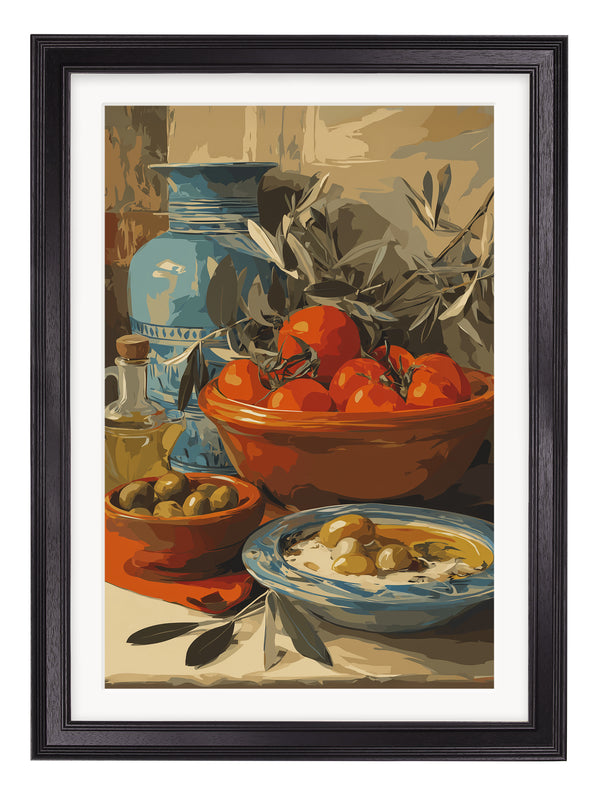Mediterranean Feast - Black Hurstwood Frame