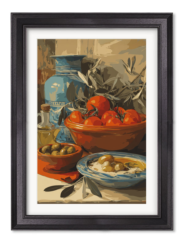Mediterranean Feast - Black Hurstwood Frame