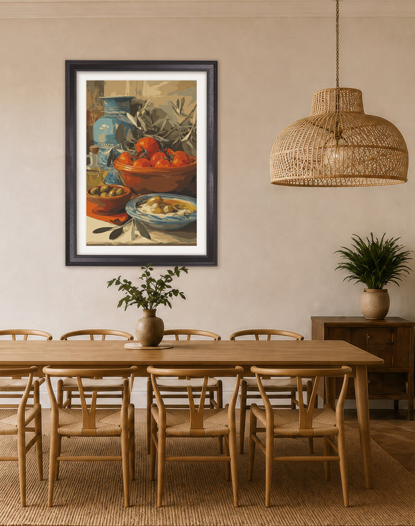 Mediterranean Feast - Black Hurstwood Frame