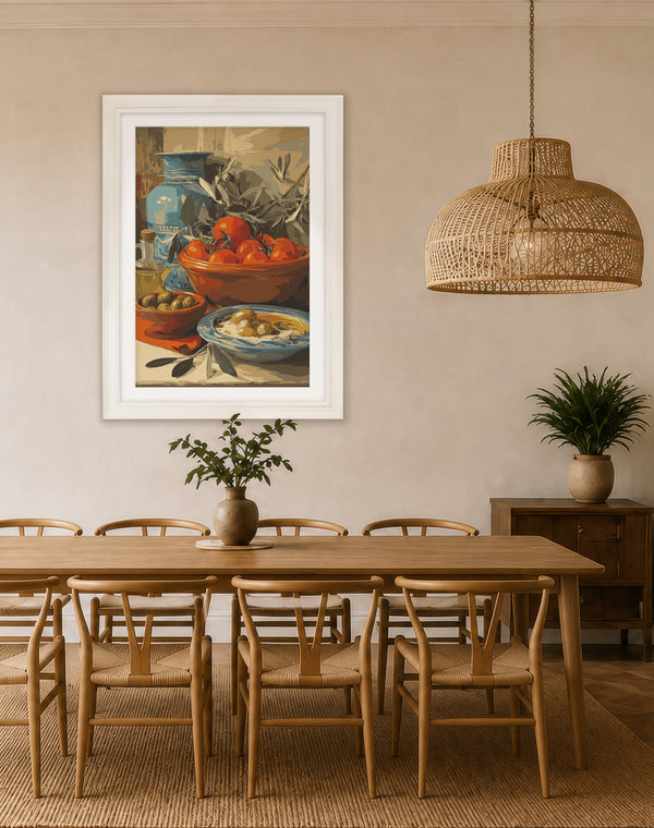 Mediterranean Feast - Cream Hurstwood Frame