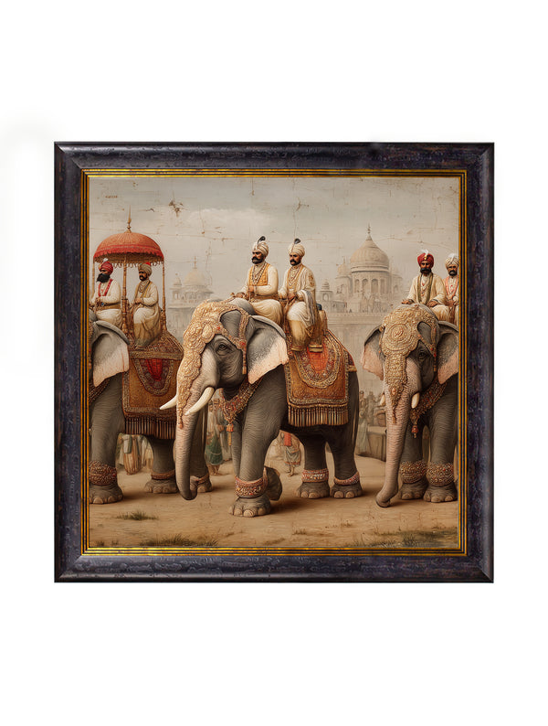 The Mughal Emperors - Oxford Square Frame