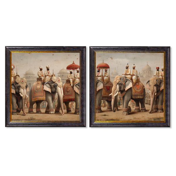 The Mughal Emperors - Oxford Square Frame