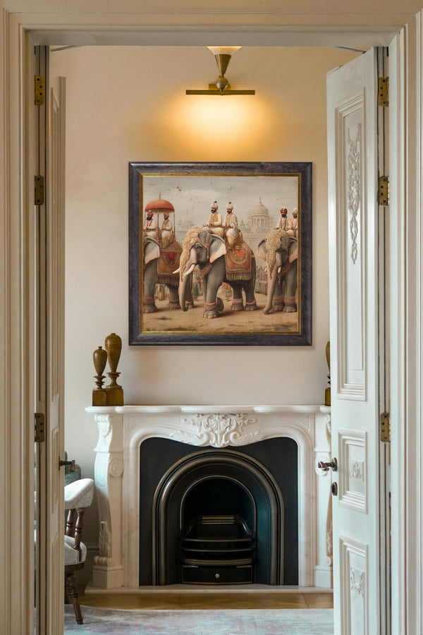 The Mughal Emperors - Oxford Square Frame