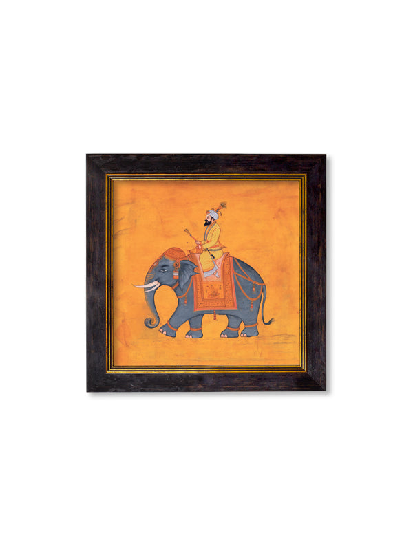 Royal Saffron Mughals - Oxford Square Frame