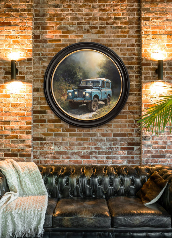 Country Track Defender Blue - Oxford Round Frame