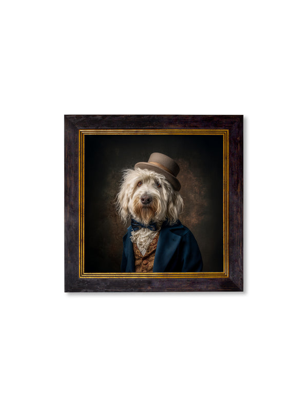 Sir Wooliam - Gentleman Old English Sheepdog Oxford Square Frame