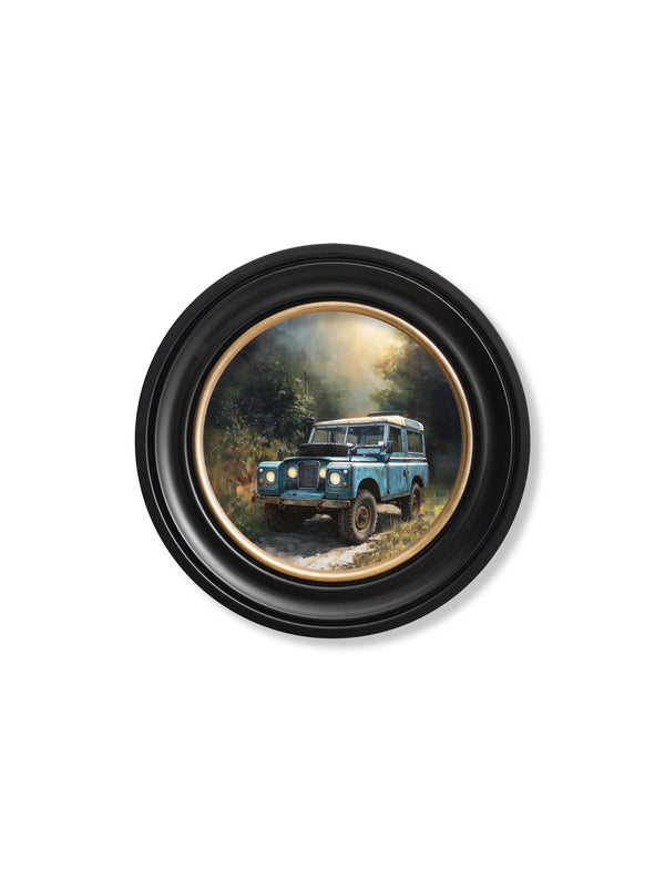 Country Track Defender Blue - Oxford Round Frame