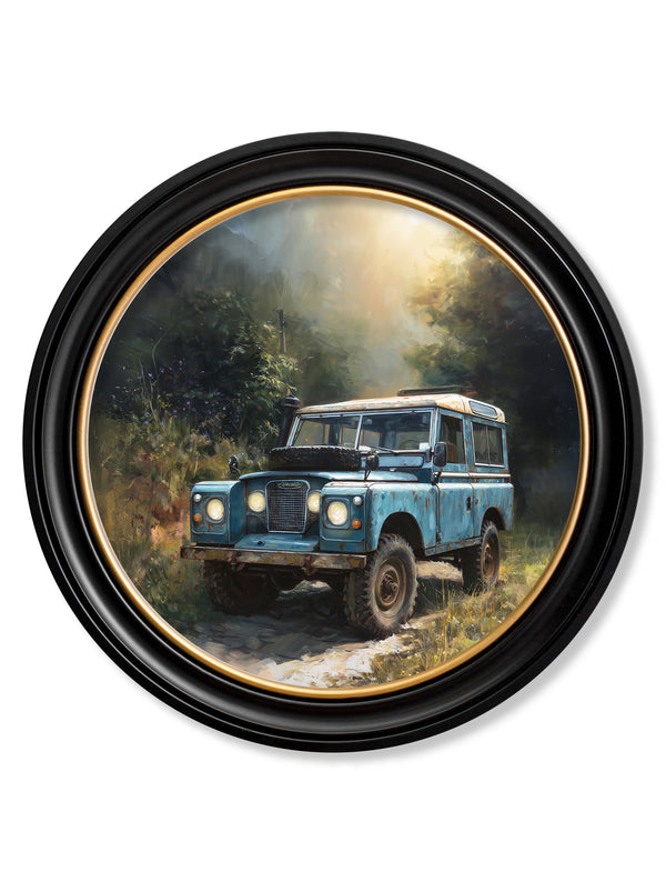 Country Track Defender Blue - Oxford Round Frame