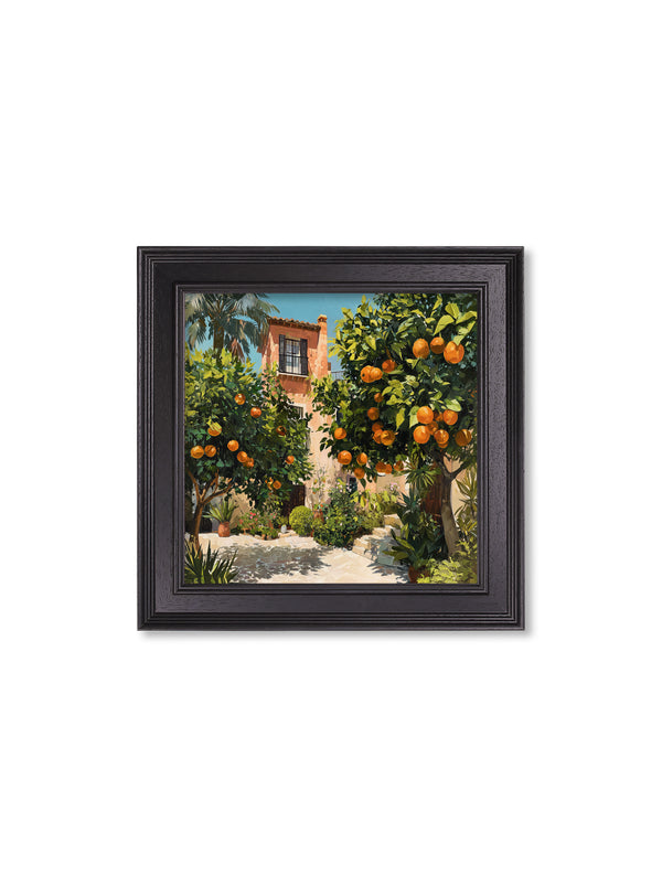 The Orange Villa - Black Hurstwood Square Frame