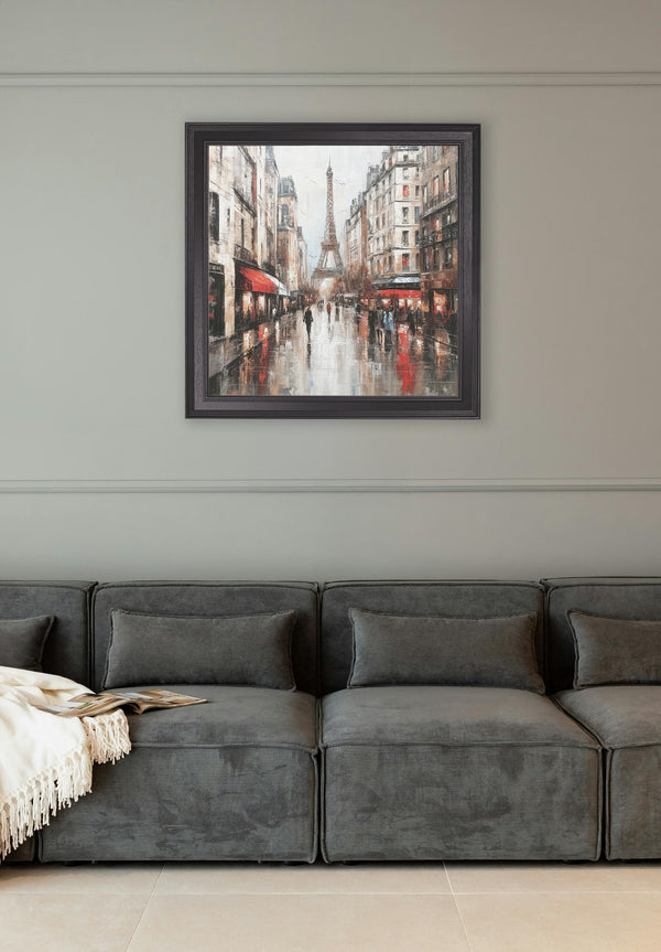 Paris Eiffel Tower - Black Hurstwood Square Frame