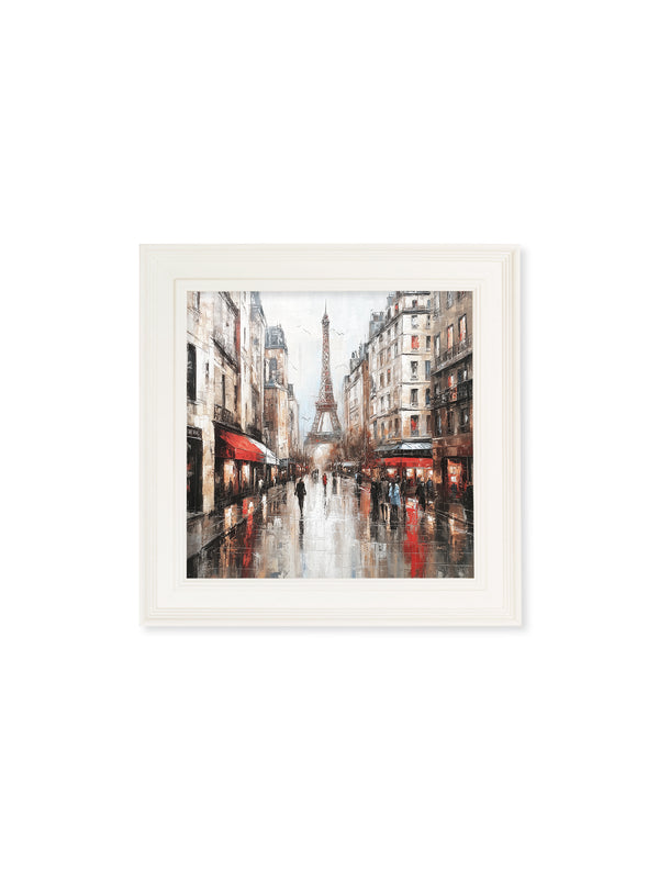 Paris Eiffel Tower - Cream Hurstwood Square Frame