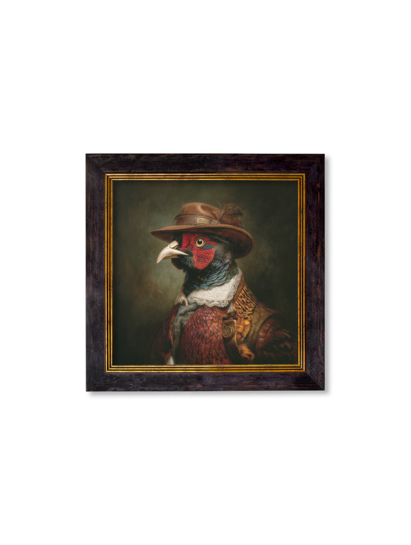 Baron Von Beak - Huntsman Pheasant Oxford Square Frame