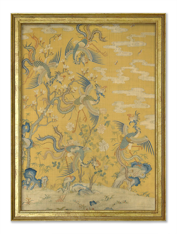 Phoenixes in a Garden Set of 2