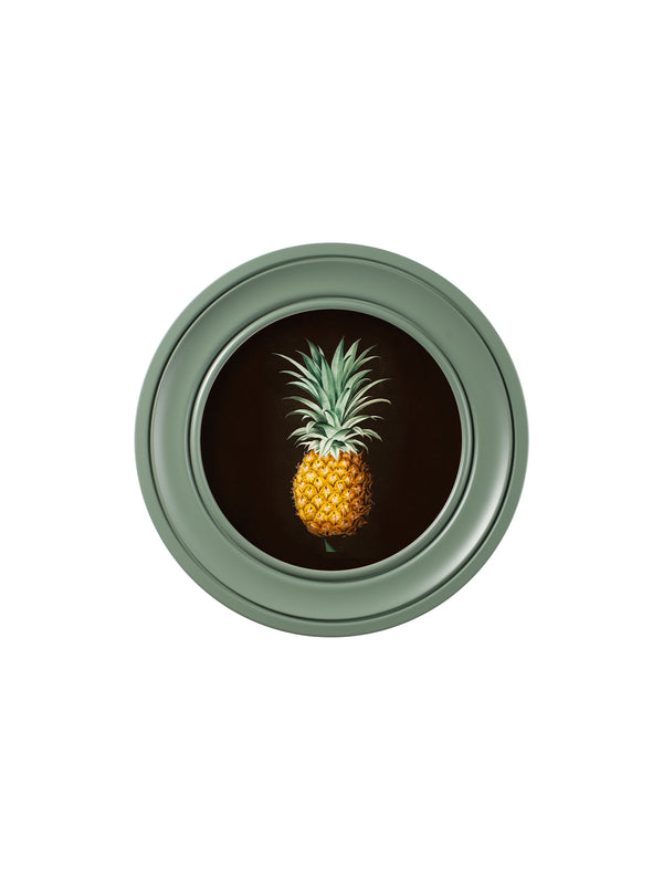 c.1812 Pineapple Study (Black) - Green Round Frame