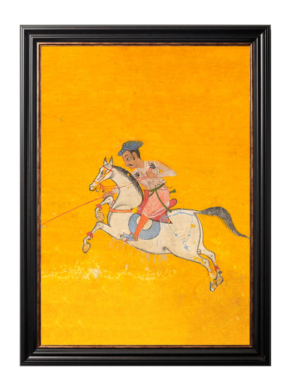 c.17th Century Indian Polo Players Triptych