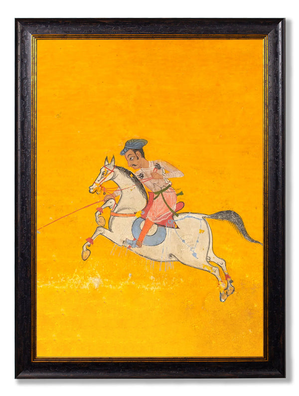 c.17th Century Indian Polo Players Triptych